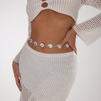 Thumbnail for Boho Silver Tone Chunky Conch Waist Chain - ArtGalleryZen