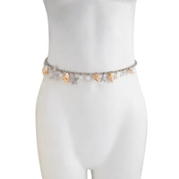Thumbnail for Boho Silver Tone Pearl Conch Starfish Tassel Waist Chain - ArtGalleryZen