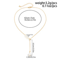 Thumbnail for Boho Star Pendant Pearl Chain Y Necklace - ArtGalleryZen