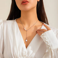 Thumbnail for Boho Star Pendant Pearl Chain Y Necklace - ArtGalleryZen