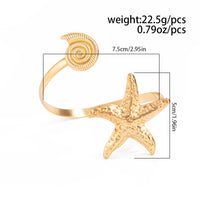 Thumbnail for Boho Starfish Conch Arm Cuff - ArtGalleryZen