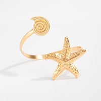 Thumbnail for Boho Starfish Conch Arm Cuff - ArtGalleryZen