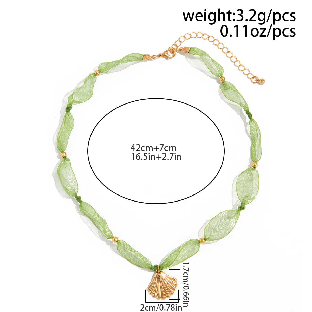 Boho Starfish Conch Shell Pendant Yarn Choker Necklace - ArtGalleryZen