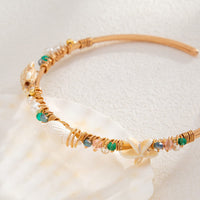 Thumbnail for Boho Starfish Conch Turtle Crystal Arm Cuff - ArtGalleryZen