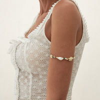 Thumbnail for Boho Starfish Conch Turtle Crystal Arm Cuff - ArtGalleryZen