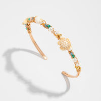 Thumbnail for Boho Starfish Conch Turtle Crystal Arm Cuff - ArtGalleryZen