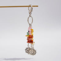 Thumbnail for Boho Sun Pendant Colorful Turquoise Stone Chain Keychain - ArtGalleryZen