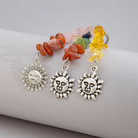 Thumbnail for Boho Sun Pendant Colorful Turquoise Stone Chain Keychain - ArtGalleryZen