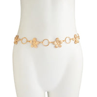 Thumbnail for Boho Textured Flower Hoop Waist Chain - ArtGalleryZen