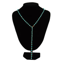 Thumbnail for Boho Turquoise Long Chain Y Necklace