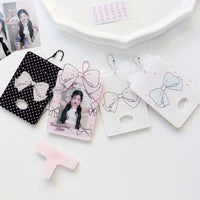 Thumbnail for Bowknot Polka Dots Kpop Keychain Acrylic Photocard Holder - ArtGalleryZen