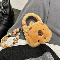 Thumbnail for Capybara Plush Coin Purse Earphone Case - ArtGalleryZen
