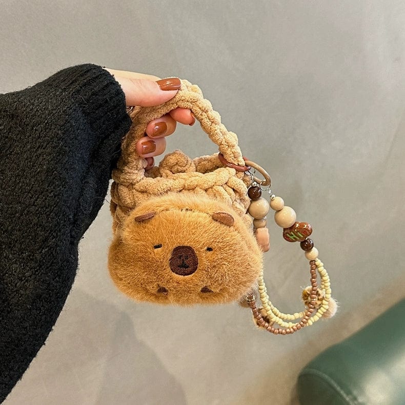 Capybara Plush Coin Purse Earphone Case - ArtGalleryZen