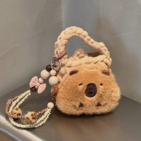 Thumbnail for Capybara Plush Coin Purse Earphone Case - ArtGalleryZen