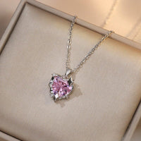 Thumbnail for Celestial Pink Heart Pendant Necklace - ArtGalleryZen
