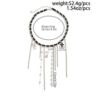 Thumbnail for Charming Cupid Rose Heart Star Tassel Velvet Necklace - ArtGalleryZen