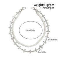 Thumbnail for Charming Layered Cross Pearl Trouser Chain - ArtGalleryZen
