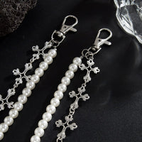 Thumbnail for Charming Layered Cross Pearl Trouser Chain - ArtGalleryZen