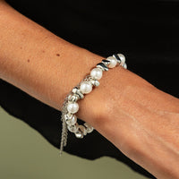 Thumbnail for Charming Pearl Irregular Beaded Chain Tassel Choker Necklace Bracelet - ArtGalleryZen