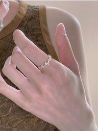 Thumbnail for Chic 18K Gold Enamel Butterfly Ring - ArtGalleryZen