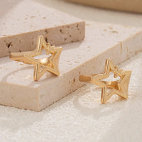 Thumbnail for Chic 2 Pieces Hollow Duo Star Open Ring Set