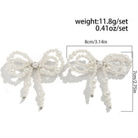 Thumbnail for Chic 2pcs Pearl Bowknot Trouser Pin Set - ArtGalleryZen