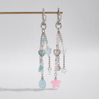 Thumbnail for Chic 2pcs Start Heart Pearl Charm Keychain Set - ArtGalleryZen