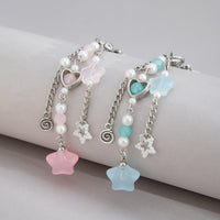 Thumbnail for Chic 2pcs Start Heart Pearl Charm Keychain Set - ArtGalleryZen