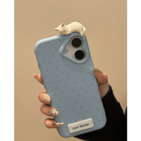 Thumbnail for Chic 3D Kitten Polka Dot Leather iPhone Case - ArtGalleryZen