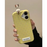 Thumbnail for Chic 3D Kitten Polka Dot Leather iPhone Case - ArtGalleryZen