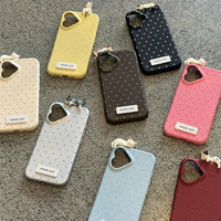 Thumbnail for Chic 3D Kitten Polka Dot Leather iPhone Case - ArtGalleryZen