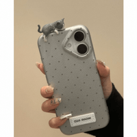 Thumbnail for Chic 3D Kitten Polka Dot Leather iPhone Case - ArtGalleryZen