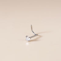 Thumbnail for Chic 3mm Cubic Zirconia Inlaid Titanium Nose Piercing Nose Stud - ArtGalleryZen