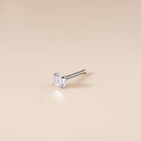 Thumbnail for Chic 3mm Cubic Zirconia Inlaid Titanium Nose Piercing Nose Stud - ArtGalleryZen