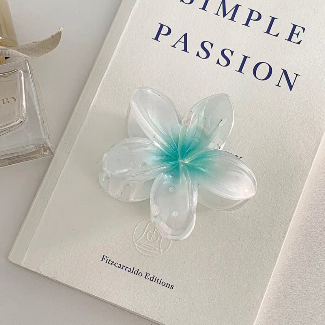 Chic 3Pcs Gradient Flower Hair Clip Hair Claw Set - ArtGalleryZen