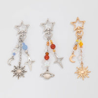 Thumbnail for Chic 3Pcs Star Sun Moon Celestial Crystal Keychain Set