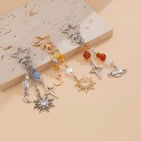 Thumbnail for Chic 3Pcs Star Sun Moon Celestial Crystal Keychain Set