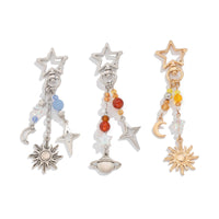 Thumbnail for Chic 3Pcs Star Sun Moon Celestial Crystal Keychain Set