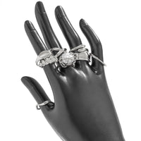 Thumbnail for Chic 8pcs Pearl Waterdrop Cross Twisted Ring Set - ArtGalleryZen