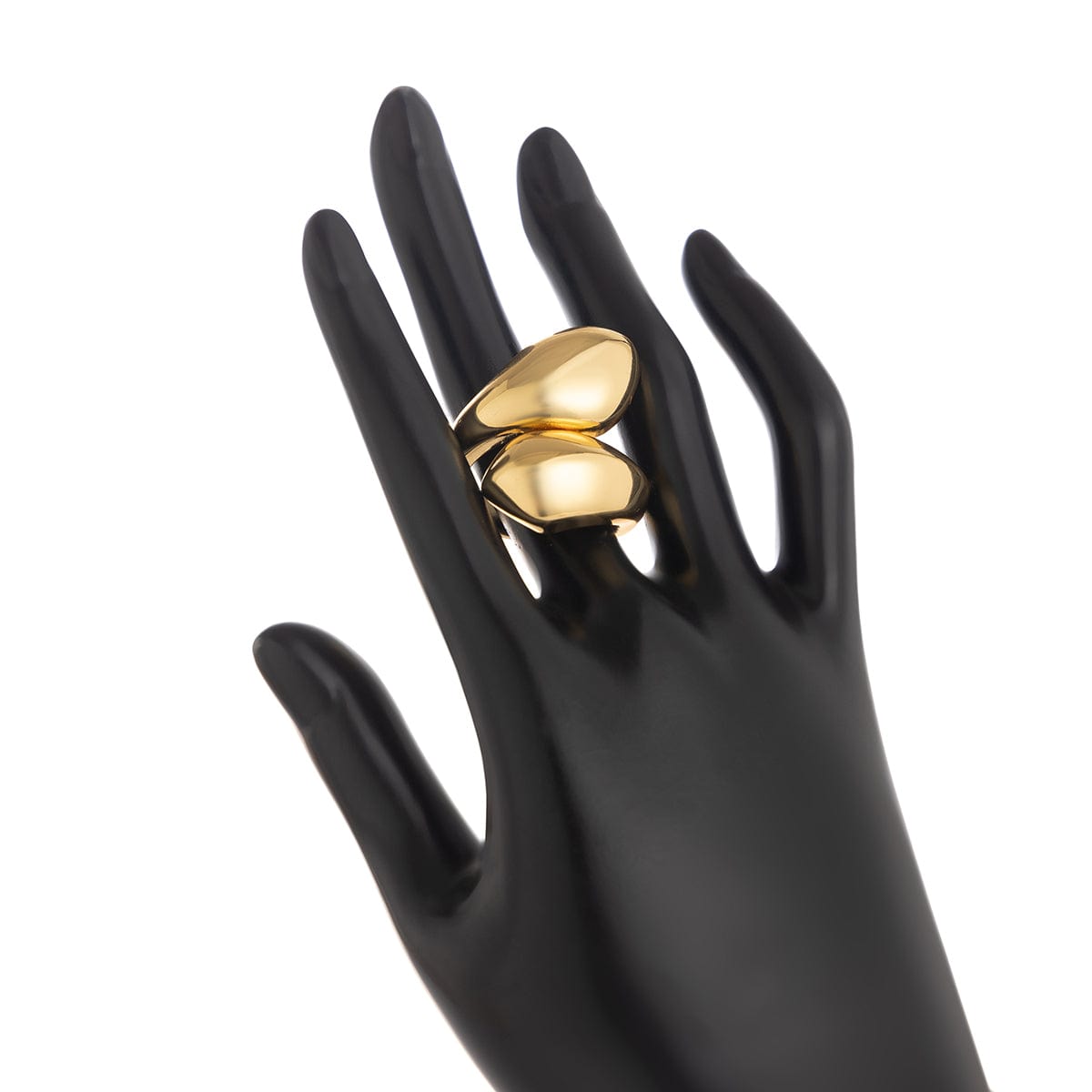 Chic Abstract Chunky Waterdrop Ring - ArtGalleryZen