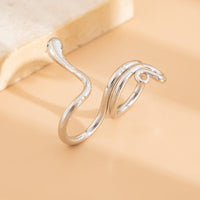 Thumbnail for Chic Abstract Flow Waterdrop Double Finger Ring