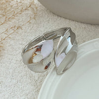 Thumbnail for Chic Abstract Leaf Wide Cuff Bangle Bracelet - ArtGalleryZen