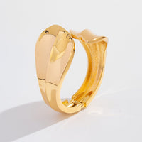 Thumbnail for Chic Abstract Leaf Wide Cuff Bangle Bracelet