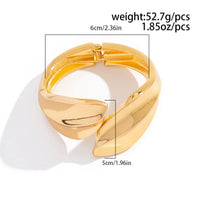 Thumbnail for Chic Abstract Leaf Wide Cuff Bangle Bracelet