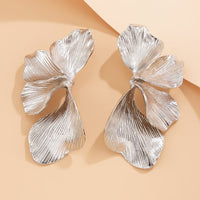 Thumbnail for Chic Abstract Pleated Flower Petal Pattern Earrings - ArtGalleryZen