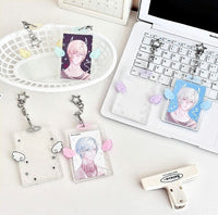 Thumbnail for Chic Angel Kpop Keychain Acrylic Photocard Holder - ArtGalleryZen