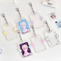 Thumbnail for Chic Angel Kpop Keychain Acrylic Photocard Holder - ArtGalleryZen
