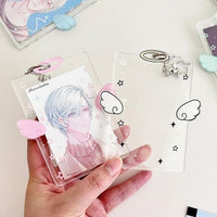 Thumbnail for Chic Angel Kpop Keychain Acrylic Photocard Holder - ArtGalleryZen