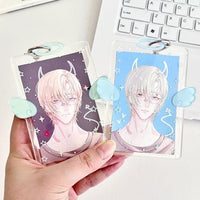 Thumbnail for Chic Angel Kpop Keychain Acrylic Photocard Holder - ArtGalleryZen