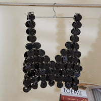 Thumbnail for Chic Backless Colorful Sequins Body Chain Bra - ArtGalleryZen